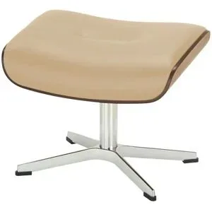 Höffner Hocker aus Leder Timeout ¦ beige ¦ Maße (cm): B: 50 H: 34 T: 38.0