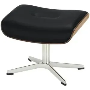Höffner Hocker aus Leder Timeout ¦ schwarz ¦ Maße (cm): B: 50 H: 37 T: 38.0
