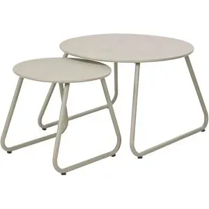 Höffner Beistelltisch-Set  Beistelltisch ¦ beige