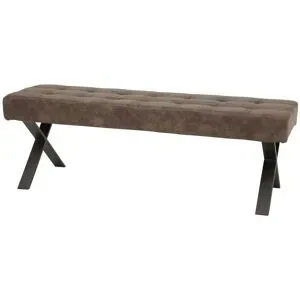 Höffner Sitzbank  Lenox ¦ braun ¦ Maße (cm): B: 45 H: 48