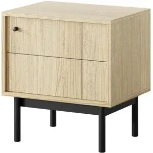 Höffner Nachtkommode  Panda ¦ braun ¦ Maße (cm): B: 53,5 H: 56,5