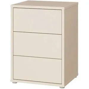 Höffner Nachtkommode  Bergamo ¦ beige ¦ Maße (cm): B: 49,8 H: 68,7 T: 41.5