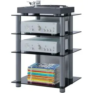 Höffner Regal  Bilus ¦ silber ¦ Maße (cm): B: 59 H: 70 T: 48.0