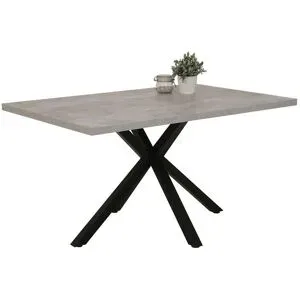 Höffner Esstisch  Brandon ¦ grau ¦ Maße (cm): B: 90 H: 76