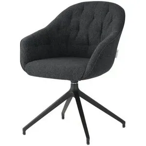 Jette Home Polsterstuhl  Abby ¦ schwarz ¦ Maße (cm): B: 62 H: 85 T: 69.0