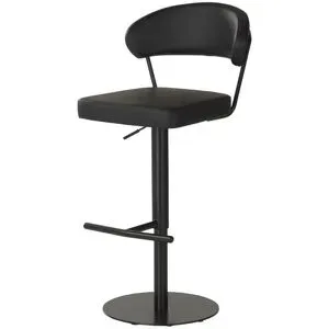 Höffner Barhocker  Kelvin ¦ schwarz ¦ Maße (cm): B: 53 H: 89 T: 56.0