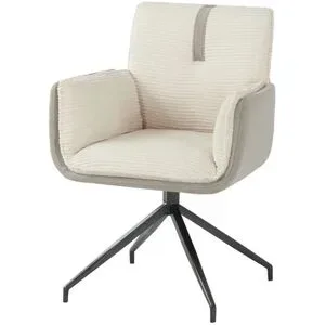 uno Esszimmerstuhl drehbar Gloria ¦ creme ¦ Maße (cm): B: 62,5 H: 85,2 T: 63.5
