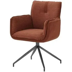 uno Esszimmerstuhl drehbar Gloria ¦ orange ¦ Maße (cm): B: 62,5 H: 85,2 T: 63.5