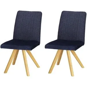 Woodford Esszimmerstuhl im 2er Set Olina ¦ blau ¦ Maße (cm): B: 63 H: 90 T: 63.0