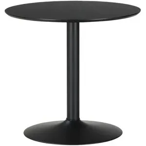 Höffner Runder Esstisch 80 cm Ivar ¦ schwarz ¦ Maße (cm): H: 76  Ø: 80