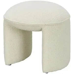 Höffner Hocker  Benji ¦ creme ¦ Maße (cm): B: 44 H: 42 T: 44.0