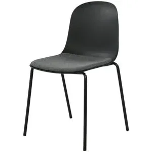 uno Esszimmerstuhl stapelbar Fenya ¦ schwarz ¦ Maße (cm): B: 51 H: 84,5 T: 54.3