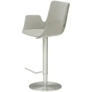 Höffner Barhocker  MyHelios ¦ grau ¦ Maße (cm): B: 52 T: 35.0