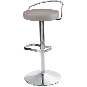 Höffner Barhocker mit Rückenbügel Leder MyDivo ¦ braun ¦ Maße (cm): B: 44 T: 46.0