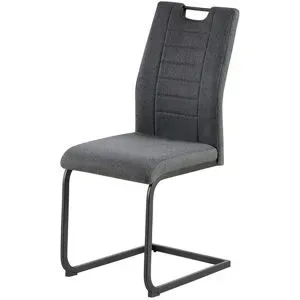 Höffner Schwingstuhl mit Griff Romeo ¦ grau ¦ Maße (cm): B: 43 H: 98 T: 58.0