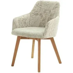 Woodford Armlehnstuhl mit Bezugskombi Mabora ¦ beige ¦ Maße (cm): B: 58 H: 83 T: