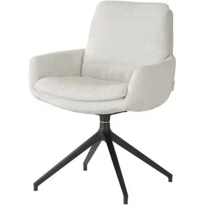 Jette Home Polsterstuhl drehbar Ferro ¦ weiß ¦ Maße (cm): B: 64 H: 85 T: 70.0