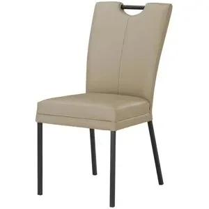 Wohnwert Polsterstuhl mit Griff Mia ¦ beige ¦ Maße (cm): B: 46 H: 98 T: 58.0