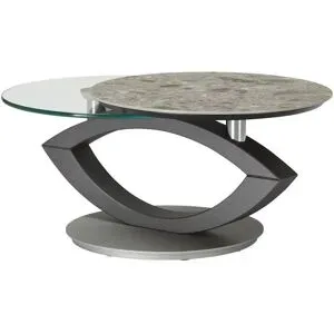 Höffner Couchtisch  Heideck ¦ grau ¦ Maße (cm): B: 60 H: 40
