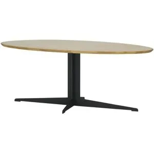 Höffner Ovaler Couchtisch Eichetischplatte Vulcano ¦ holzfarben ¦ Maße (cm): B: 60 H: 45