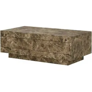 Höffner Couchtisch  Ortyga ¦ braun ¦ Maße (cm): B: 60 H: 38