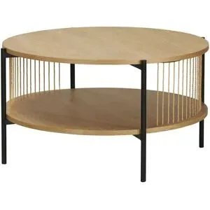 Höffner Couchtisch  Antioco ¦ holzfarben ¦ Maße (cm): H: 45  Ø: 80