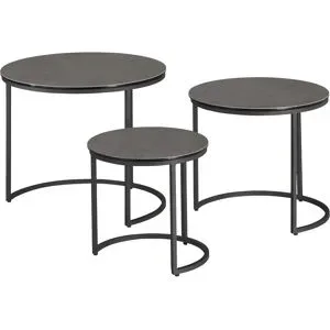 Höffner Couchtisch 3er-Set  Dakil ¦ grau