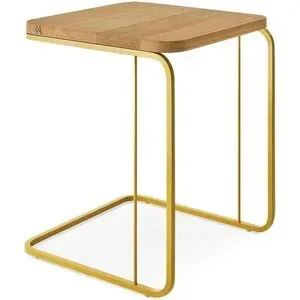 Höffner Couchtisch   ¦ gold ¦ Maße (cm): B: 34 H: 40