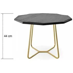 Höffner Couchtisch   ¦ gold ¦ Maße (cm): B: 70 H: 44