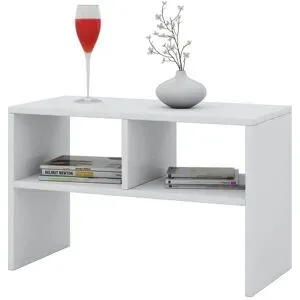 Höffner Couchtisch  Nachto ¦ weiß ¦ Maße (cm): B: 30 H: 40