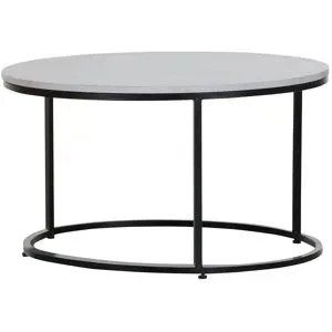 Höffner Couchtisch L Neo ¦ weiß ¦ Maße (cm): H: 40  Ø: 70
