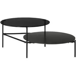 Höffner Couchtisch  Barbana ¦ schwarz ¦ Maße (cm): B: 88 H: 45