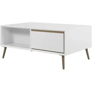 Höffner Couchtisch  Arluno ¦ weiß ¦ Maße (cm): B: 55 H: 40