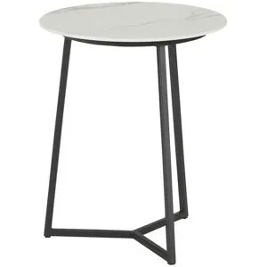 SCHÖNER WOHNEN Kollektion Couchtisch  Connect ¦ weiß ¦ Maße (cm): H: 49  Ø: 40