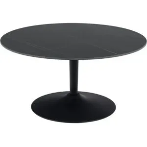 Höffner Couchtisch  Formica ¦ schwarz ¦ Maße (cm): H: 45  Ø: 90