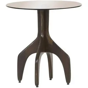 Höffner Beistelltisch  Jelly ¦ braun ¦ Maße (cm): H: 52  Ø: 50