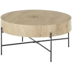 Höffner Home Couchtisch  Neufra ¦ holzfarben ¦ Maße (cm): H: 37  Ø: 83