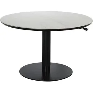Höffner Couchtisch  Gero ¦ weiß ¦ Maße (cm): H: 49  Ø: 80