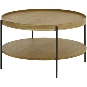 Höffner Couchtisch  Disc ¦ holzfarben ¦ Maße (cm): H: 45  Ø: 80