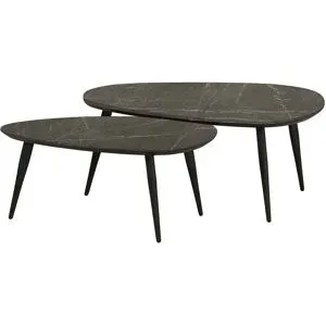 uno Couchtisch 2er Set XL Dortmund ¦ grau ¦ Maße (cm): B: 75 H: 45