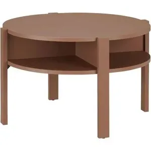 Höffner Couchtisch  Corno ¦ rot ¦ Maße (cm): H: 45,5  Ø: 74.4
