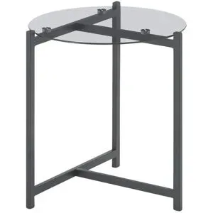 Höffner Couchtisch  Dattilo ¦ transparent/klar ¦ Maße (cm): H: 45  Ø: 40