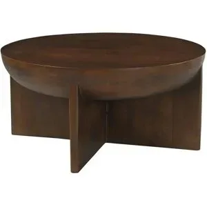 Höffner Couchtisch  Rondura ¦ braun ¦ Maße (cm): H: 42  Ø: 90