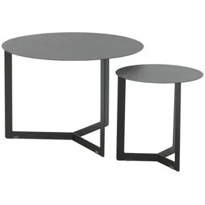 Love it Couchtisch 2er-Set  Palmaria ¦ schwarz ¦ Maße (cm): H: 45  Ø: 65