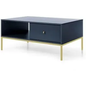 Höffner Couchtisch  Molly ¦ blau ¦ Maße (cm): B: 103,5 H: 46,2