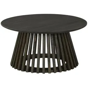 Höffner Home Couchtisch  Illesheim ¦ schwarz ¦ Maße (cm): H: 40  Ø: 80