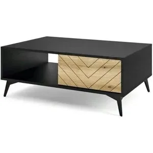 Höffner Couchtisch   ¦ schwarz ¦ Maße (cm): B: 104 H: 40