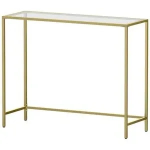 Höffner Konsolentisch  Baris ¦ gold ¦ Maße (cm): B: 35 H: 80