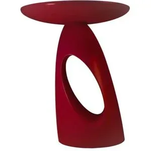 Höffner Beistelltisch   ¦ rot ¦ Maße (cm): B: 32 H: 40