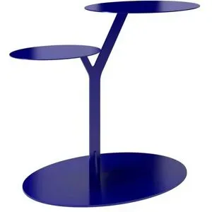 Höffner Beistelltisch   ¦ blau ¦ Maße (cm): B: 54 H: 44,5